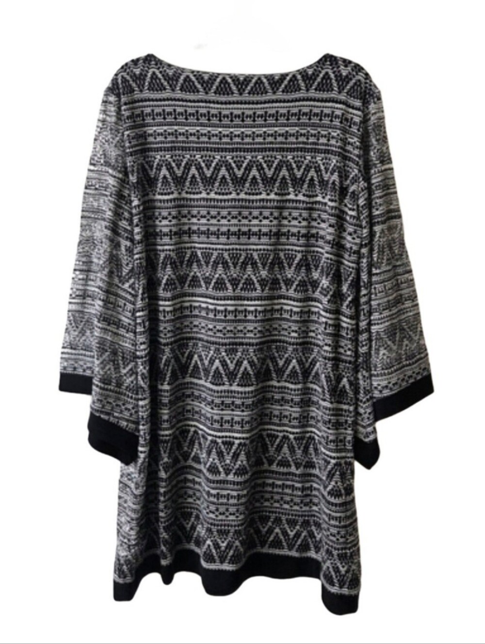 Geometric Tunic 3/4 Sleeve Blouse